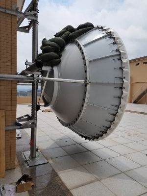 3.0m microwave antenna wind-resistance test